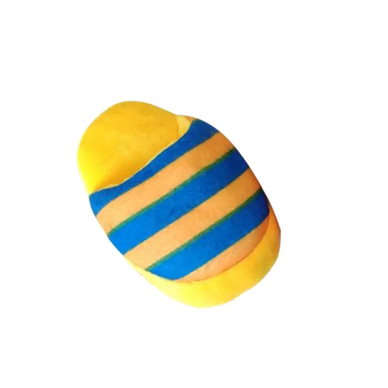 Pet Toys Slipper Squeaking Sound Plush Fleece Shaped Puppy Dog Sound Chew Play Toys for Dog Cats Funny Dog Products