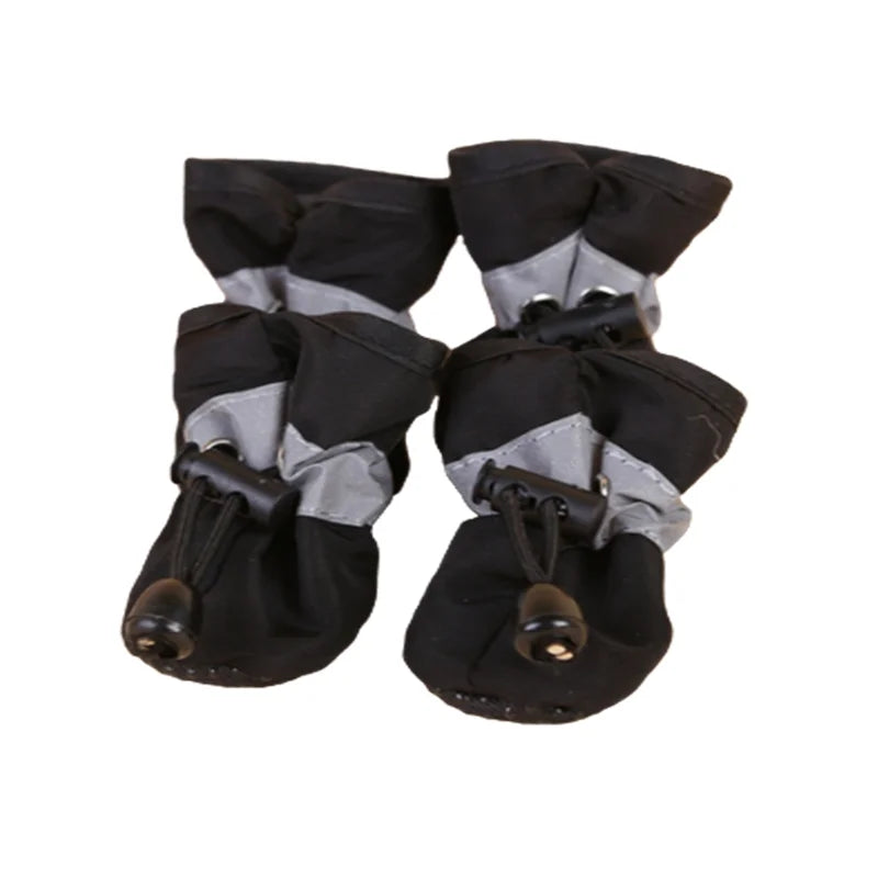 4 PCS Set of Waterproof Pet Dog Shoes, Anti Slip Soft Soled Rain Boots, Kitten Dog Shoes, Puppy Boots, Paw Accessory