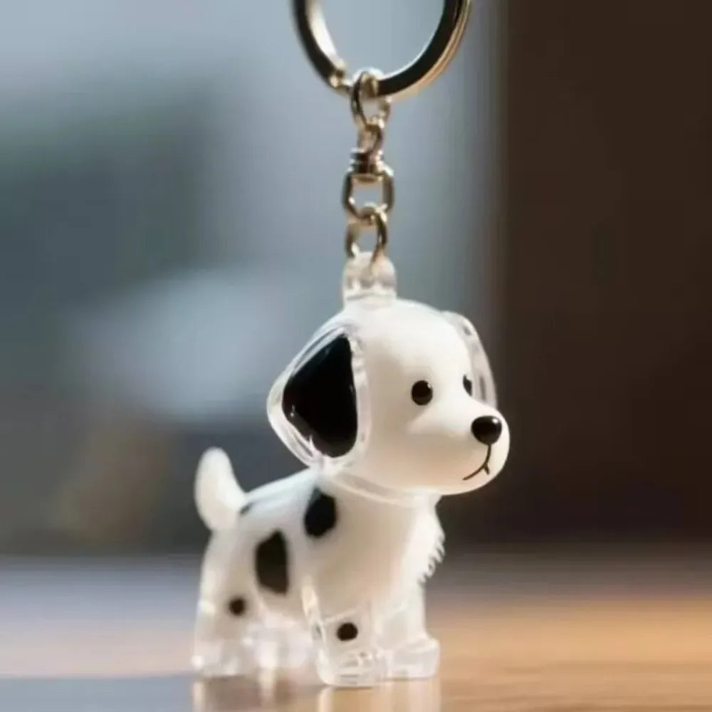 Dog Hair Storage Pendant Cute Keychain Bag Pendant Couple Car Key Chains Jewelry Souvenir Collection Gift Decoration Accessories