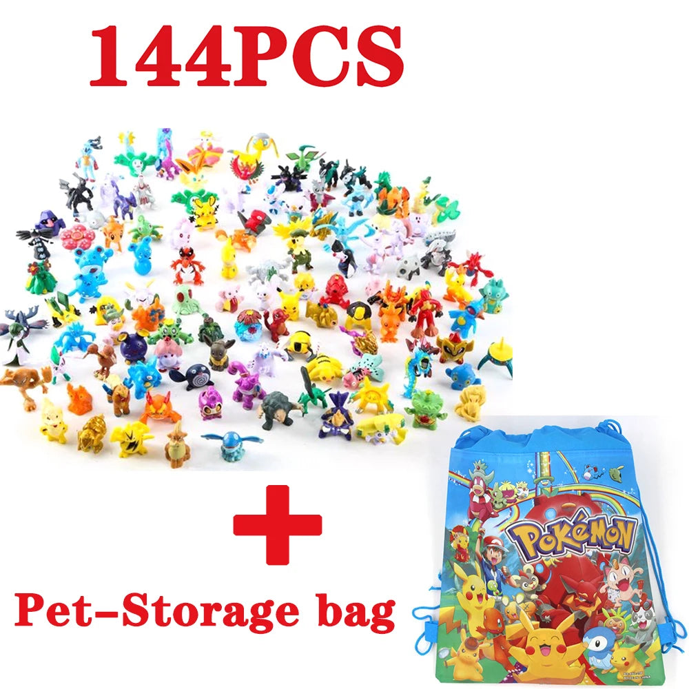 144 Pet Pok É Mon Figurines Pok É Mon Pok É Mon Twisted Egg Toy Dolls Children's Christmas Gifts