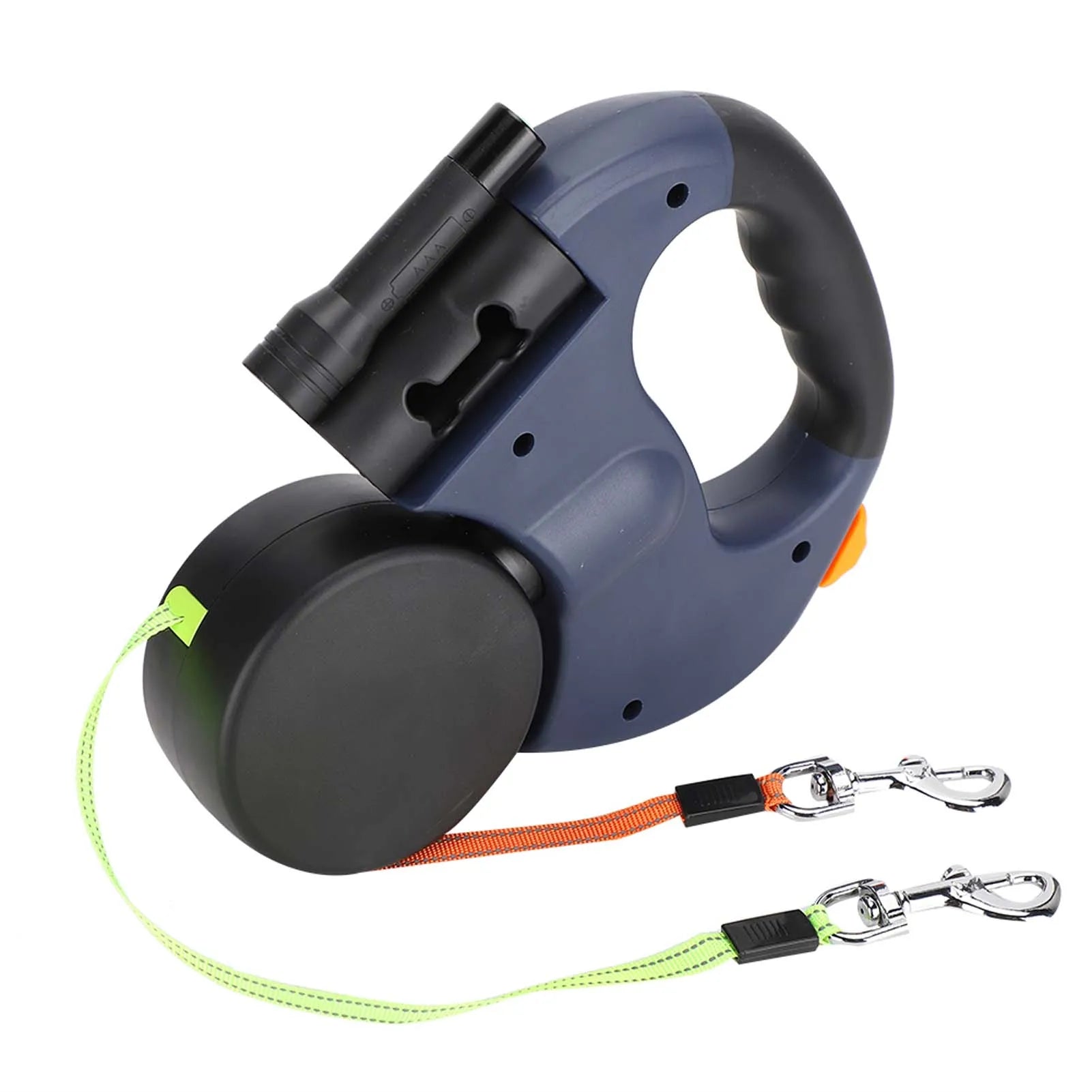 Pet Product Pet Walking  Automatic Extendable Flexible Dog Cat Traction Rope Dual Headed Hand Holding with LED Light