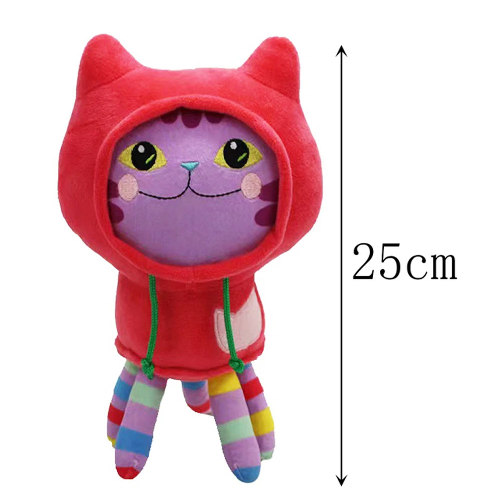 Popular Gaby Doll House Plush Toys Mercat Cartoon Filling Animal Smiling Cat Car Cat Embracing Gaby Girl Doll Children's Birthda
