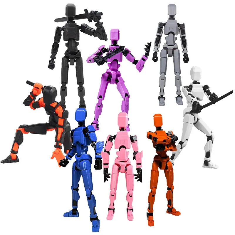 Action Doll Titan Multi Joint Mobile Transformation Robot Handheld T13 Action Doll Character and Dog Shaped Toy Children's Gift