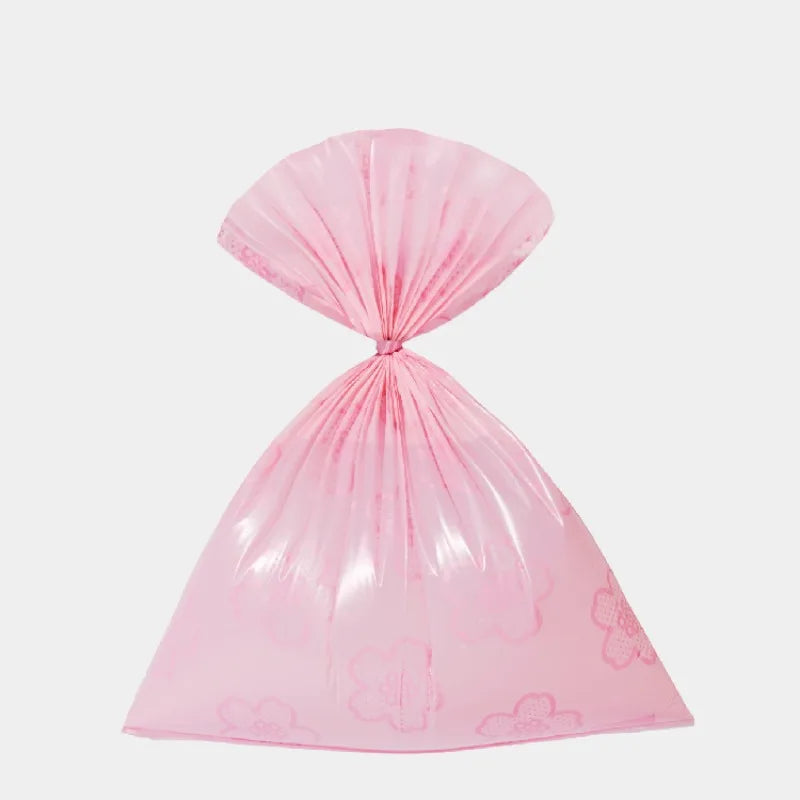 Pet Poop Scooper Bag Portable Pet Waste Bag Matching Pink Flower Dog Garbage Holder Dispensers Cleaning Supplies Accessories