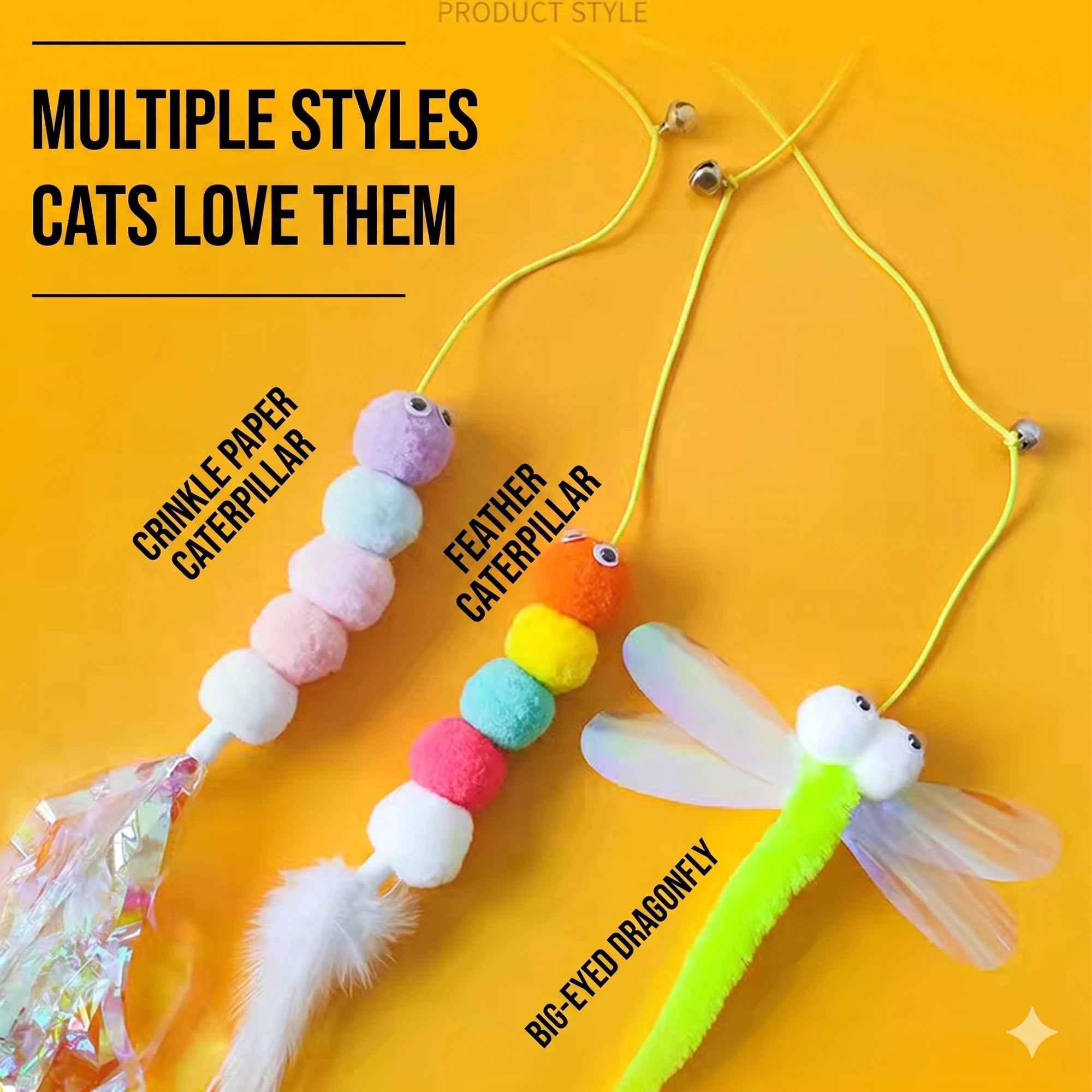 Elastic Hanging Door Cat Toy Feather Retractable Cat Teaser Wand Interactive Pet Play Toy for Kitten Small Dog