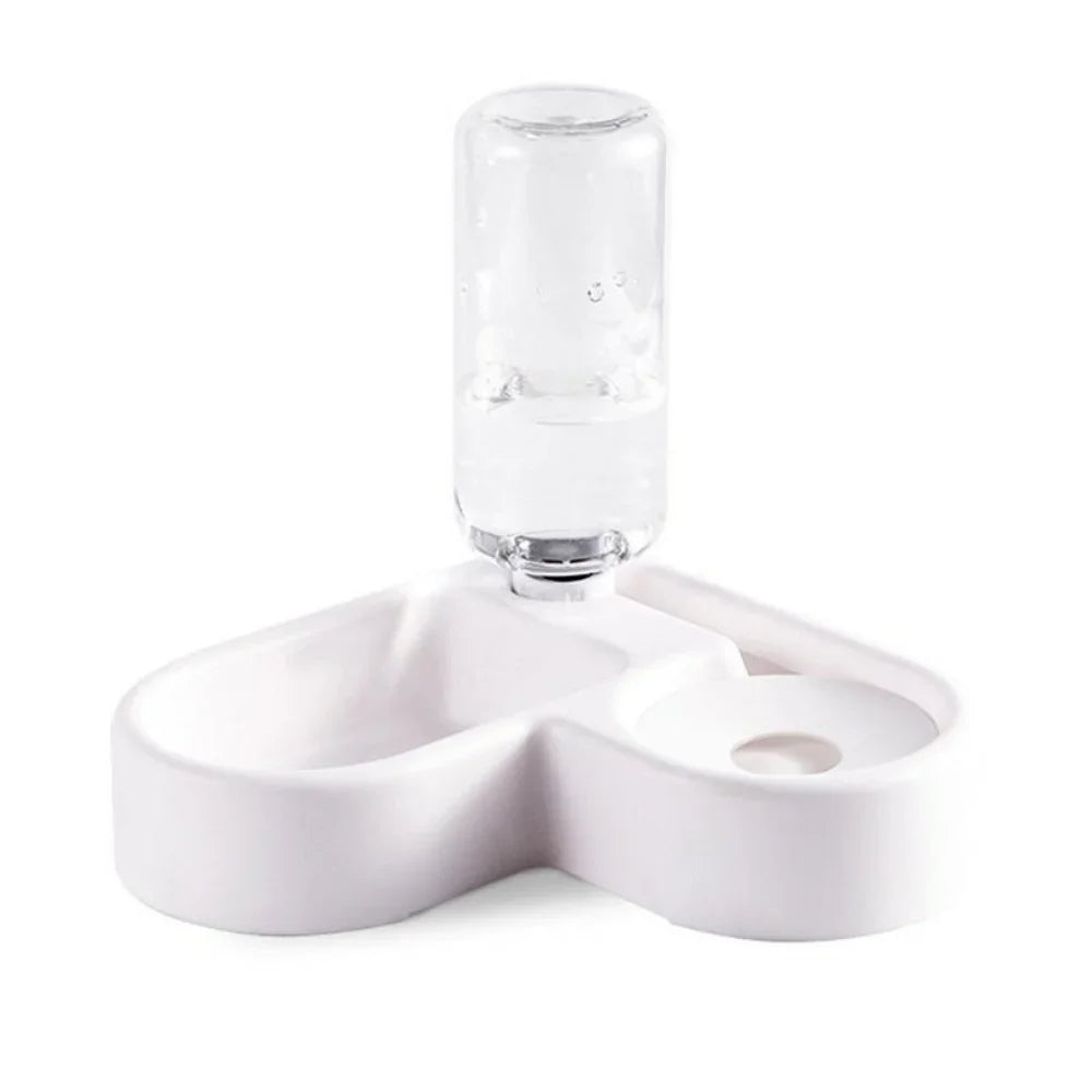 500ml Pet Automatic Feeder Small Bowl Drinkable Portable Cat and Dog Food Bowl Living Room Bedroom Pet Products  Pet Items