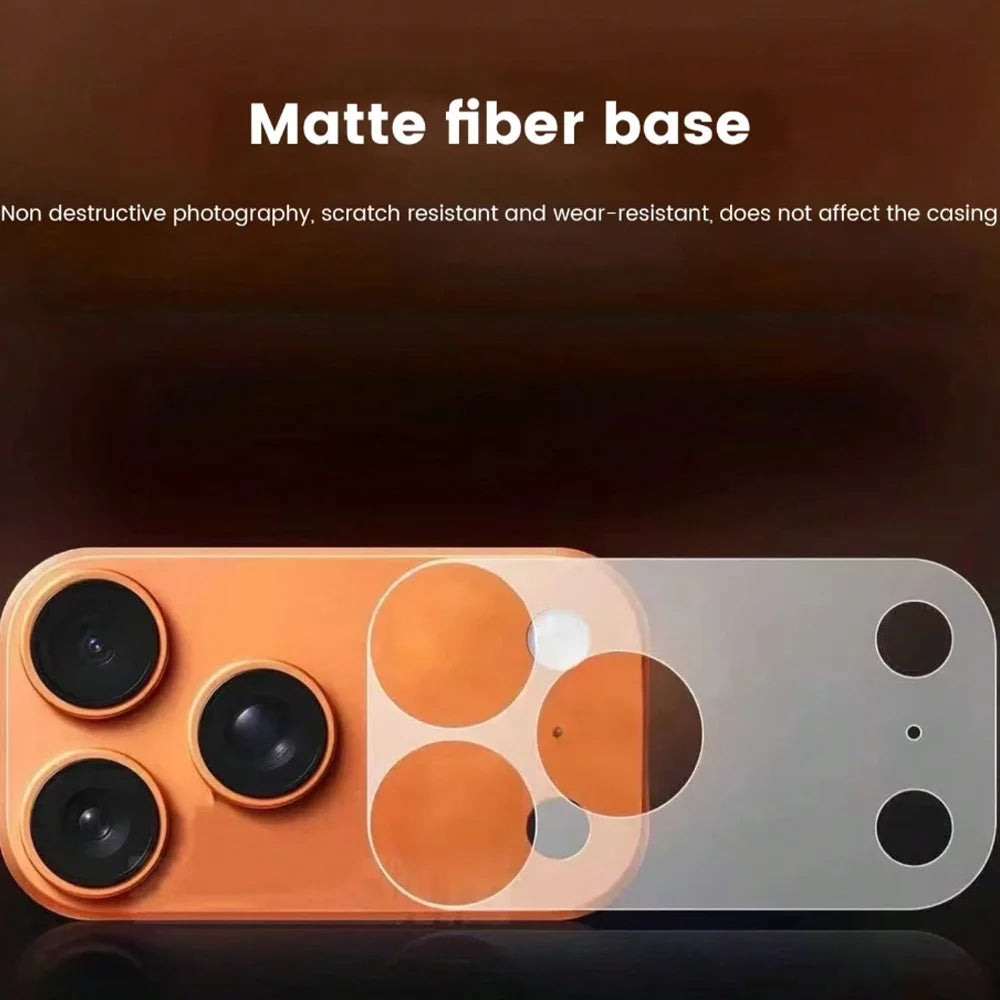NNBILI 2pcs/Set Matte Base Lens Film + Matte PET Back Film For IPhone 18 Pro Max 18 Pro Max Phone Accessories Minimalist Design