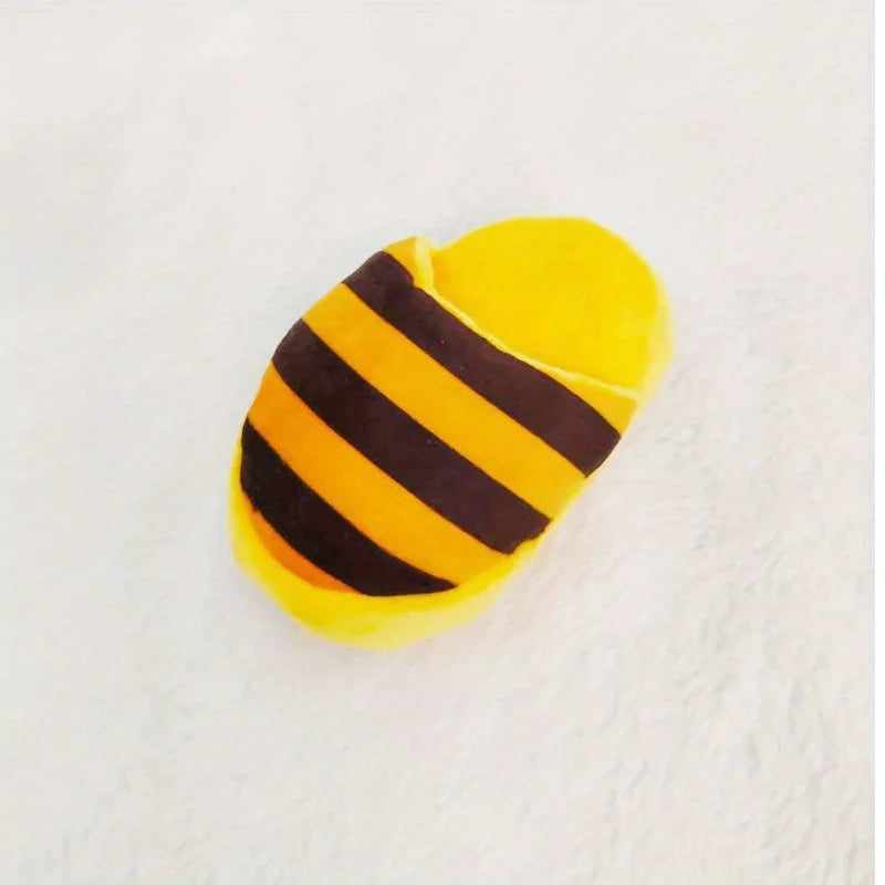 Durable Plush Squeaky Slipper Chew Toy Colorful Cartoon Dog Toys Animal Bite-Resistant Soft Interactive Pet Play Pet Supplies