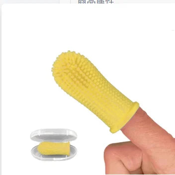 Dog Super Soft  pet Finger Toothbrush Teeth Cleaning Breath Care Nontoxic Silicone Tooth Brush Cat dog toothbrush pet products
