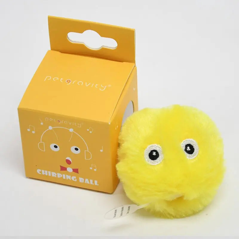 Interactive Ball Smart Cat Toys Plush Electric Catnip Training Toy Kitten Touch Sounding Pet Product Squeak Toy Ball