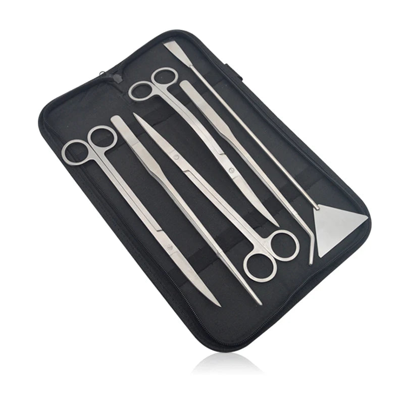 Aquarium Scissor Tools Set Wave Scissors Tweezers Plants Grass Stainless Cleaning Tools Fish Tank Shovels Aquarium Accessories