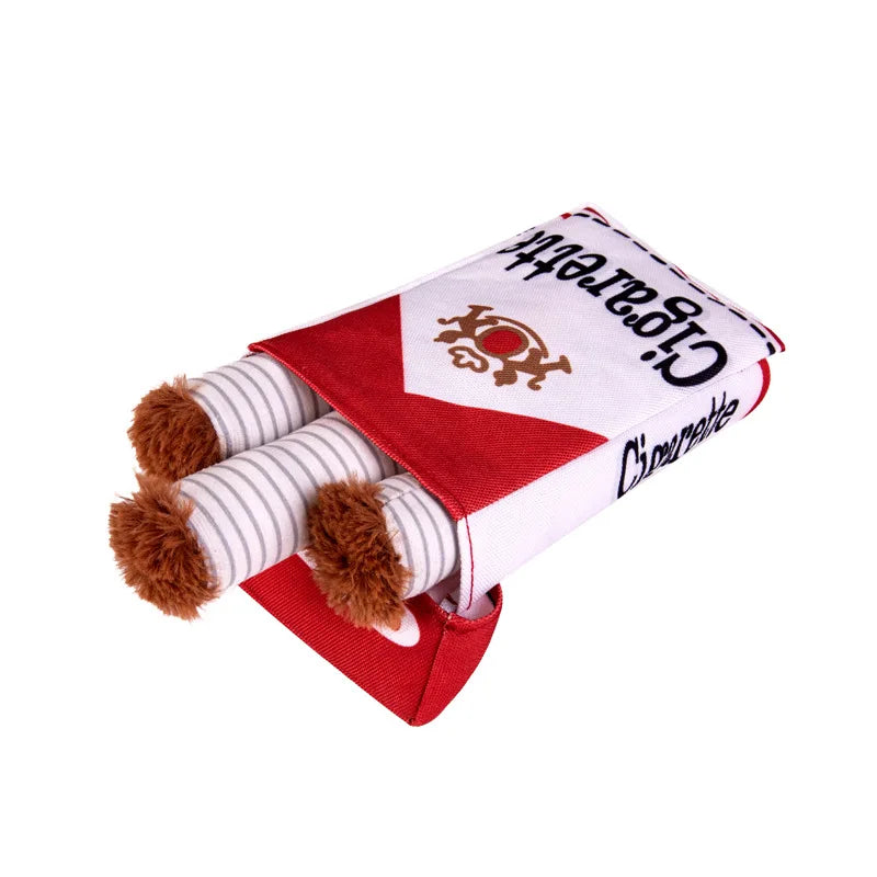 Simulated Cigarette Dog Toys Plush Dog Chew Toys Funny Interactive Sound Puppy Toy Creative Dog Squeak Toys Pet Products