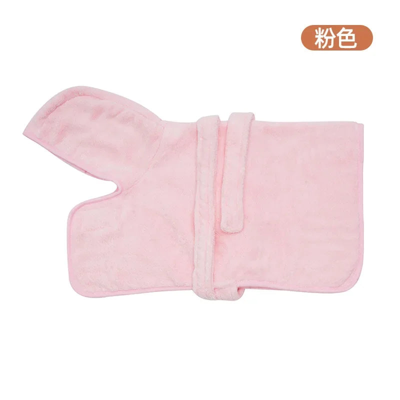 New Dog Bathrobe Absorbent Pet Quick Drying Wearable Bath Towel Robe Large Small Dogs Clean Absorbent Bathrobe Cat Pet Products
