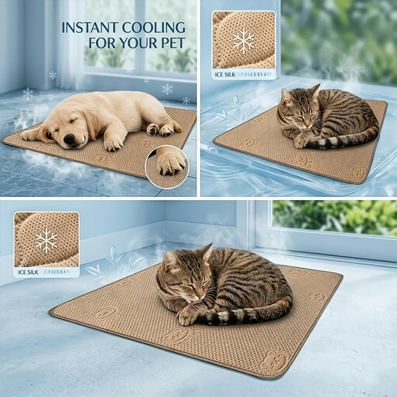 Dog Cooling Mat Summer Pet Cold Bed Extra Large For Small Big Dogs Pet Accessories Cat Durable Blanket Sofa Cat Ice Pad Blanket