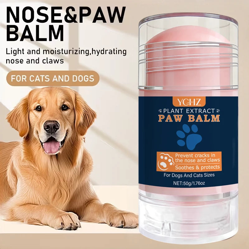 The Best Dog Paw Wax and Moisturizing Paw Balm Can Form an Invisible Barrier | Coconut Oil Ointment, Dog Nose Balm to Protect and Heal Dry, Cracked Paws - Dry, Itchy Skin and Cracked Dog Noses. Essential Pet Care Product.