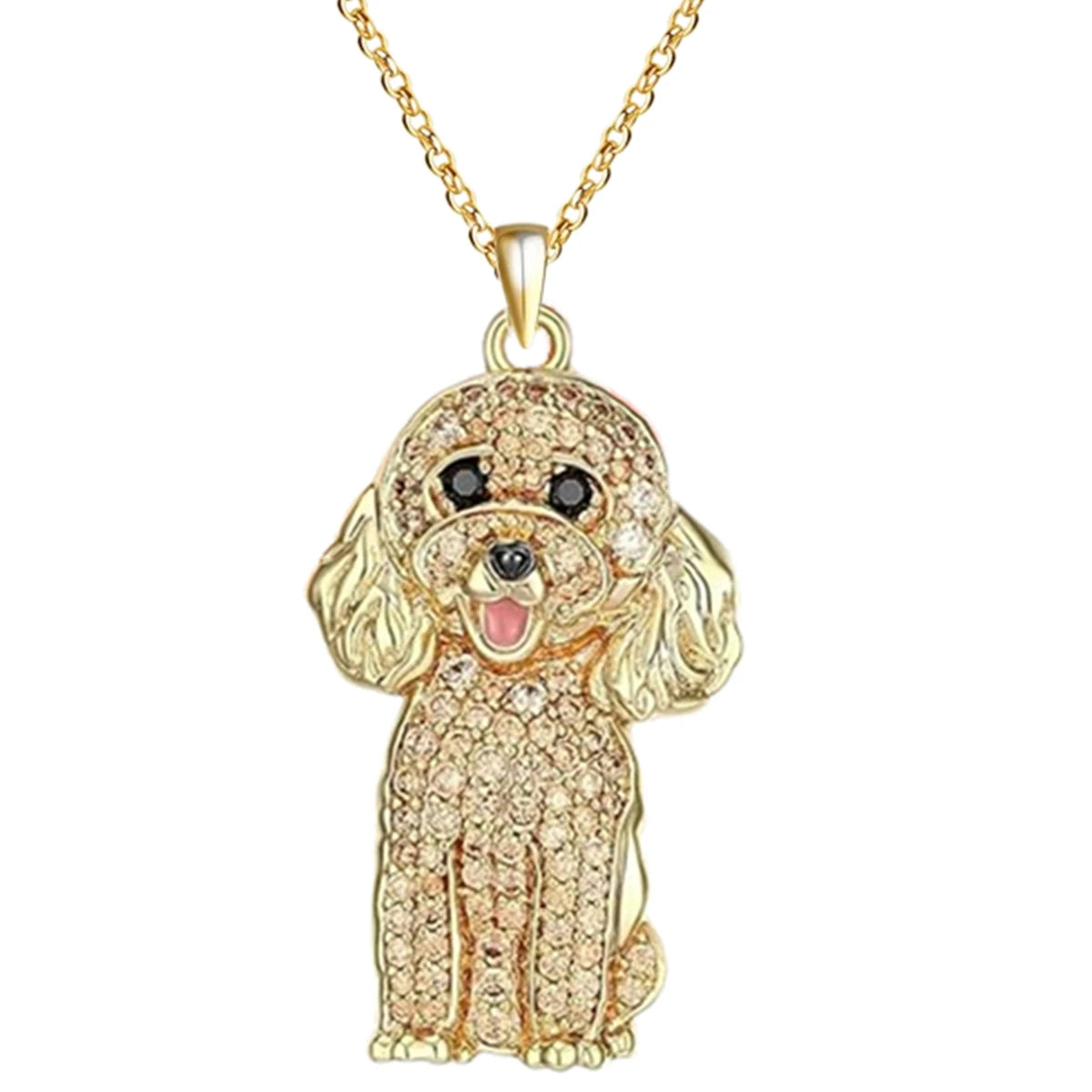Exquisite and Cute Schnauzer Dog Pendant Necklace for Women Elegant Pet Puppy Jewelry Animal Accessories Dog Lovers Gift