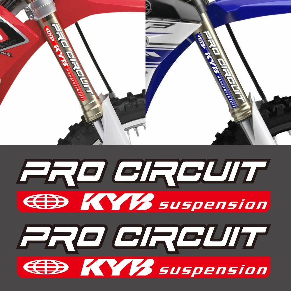 Reflective KYB Racing Suspension Shock Motorcycle Accessories Decal Sticker For Kawasaki Z900 MT07 Tmax Suzuki Benelli KTM Honda