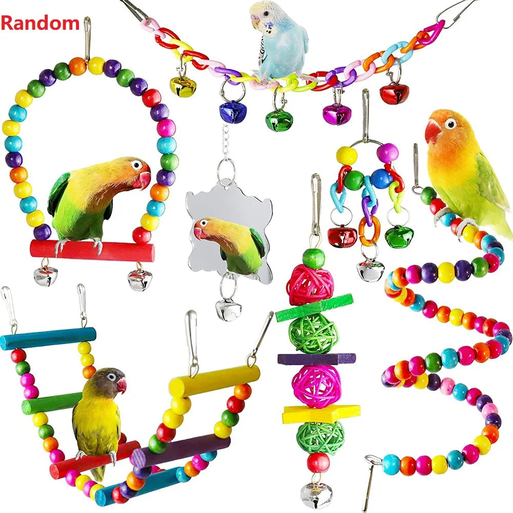 Parrot toys, climbing nets, hammocks, large bird toys, birdcage accessories, bird toys