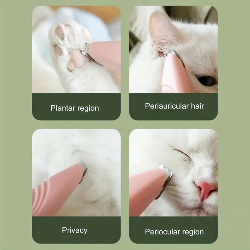1pc Electric Pet Clippers Cats Dog Foot Hair Trimmer USB Charging Pet Paw Hair Clipper Shaver Grooming Machine Pets Products