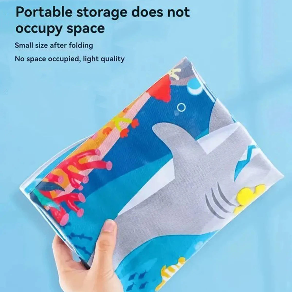 Summer Pet Cooling Mat，Thickened Inflatable Water Mat For Cat And Dog Pet Playmat With Fish Sea Ocean Theme Sensory Toy Water