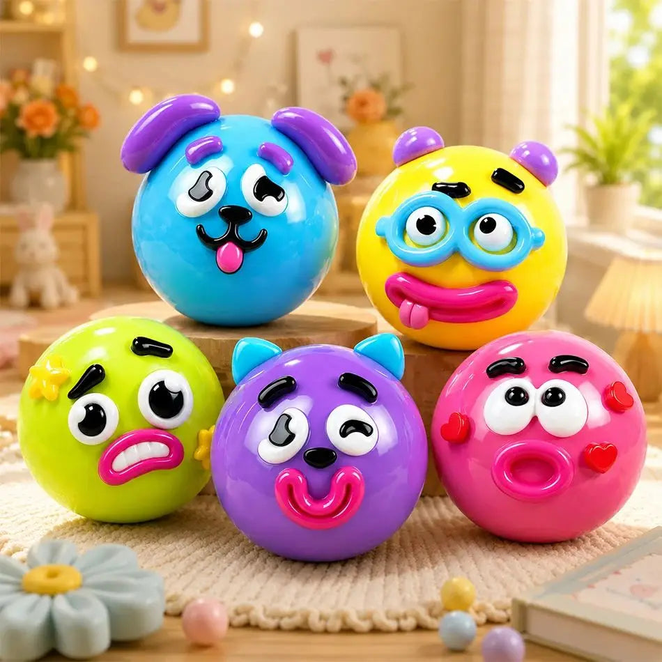 Funny Dog Expressions Squeezing Toy Soft Wet Cute Face Changing Slowly Rising Relaxing Sensory Toy Adults Ideal Home Office Gift