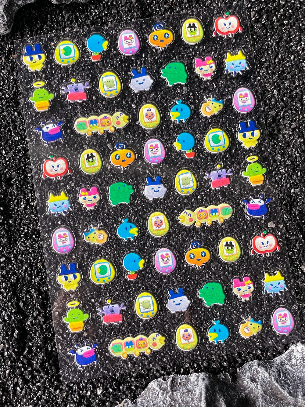 Cartoon Cute Electronic Pet DIY Handmade Scrapbook Nail Sticker Decal Decoration PVC Waterproof Stationery Box Phone Case Sticke