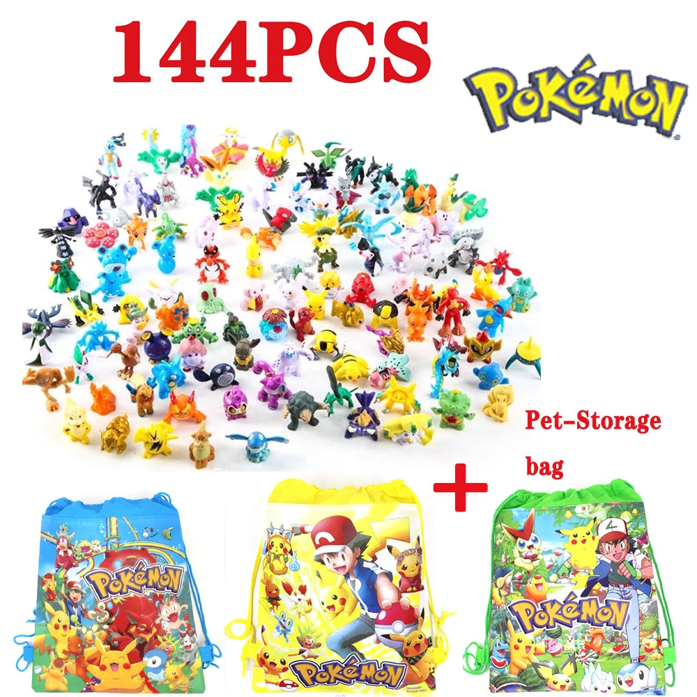 144 Pet Pok É Mon Figurines Pok É Mon Pok É Mon Twisted Egg Toy Dolls Children's Christmas Gifts