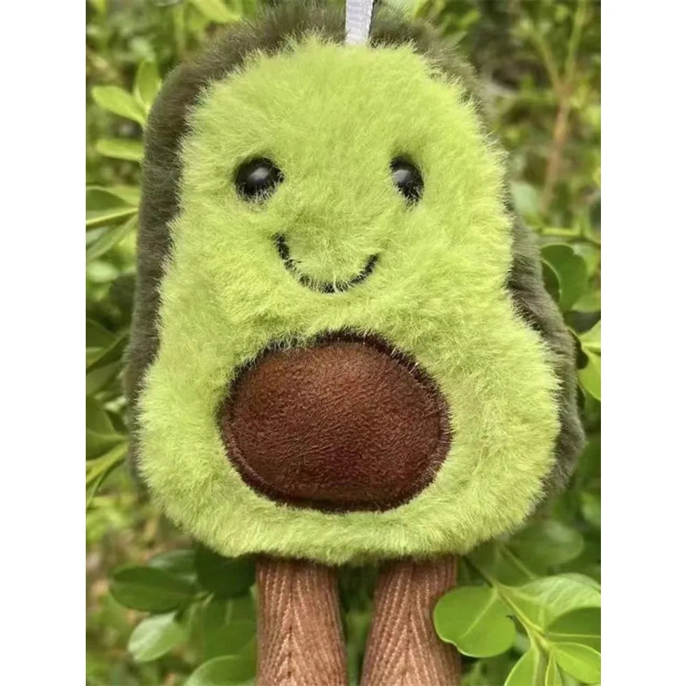 Funny Cat Toys Cute Avocado Pet Plush Toy for Daily Companionship of Small Medium-sized Dogs Cute Avocado Backpack Hanging Chain