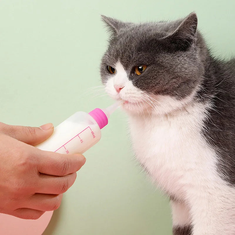60/150ml Pet Feeder for Small Dogs Cats Newborn Puppy Dog Kitten Cat Milk Water Bottle Dog Feeding Accessories Mascotas Products