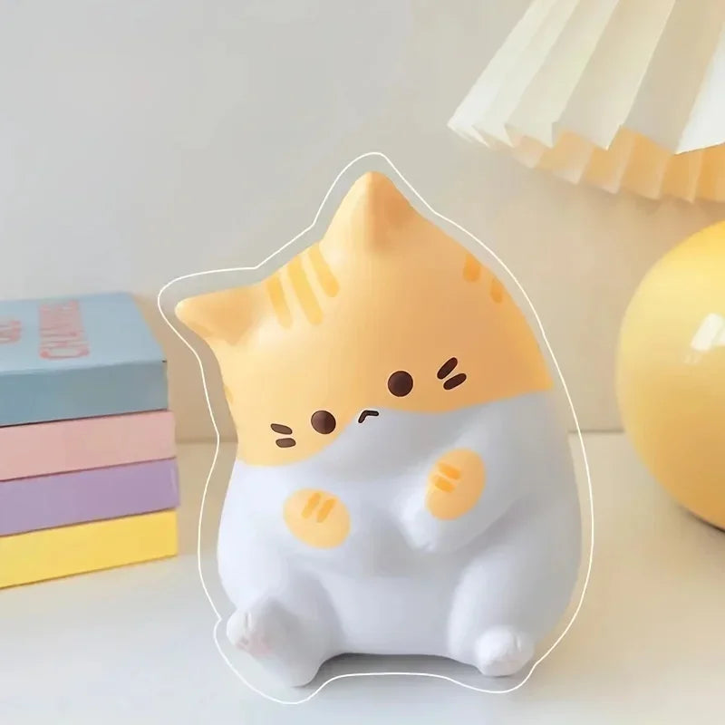 1Pc Adorable Cartoon Cat Squeeze Toys for Adult Soft Pinch PU Slow Rebound Balls Pop Fidget Toys Halloween Christmas Gifts