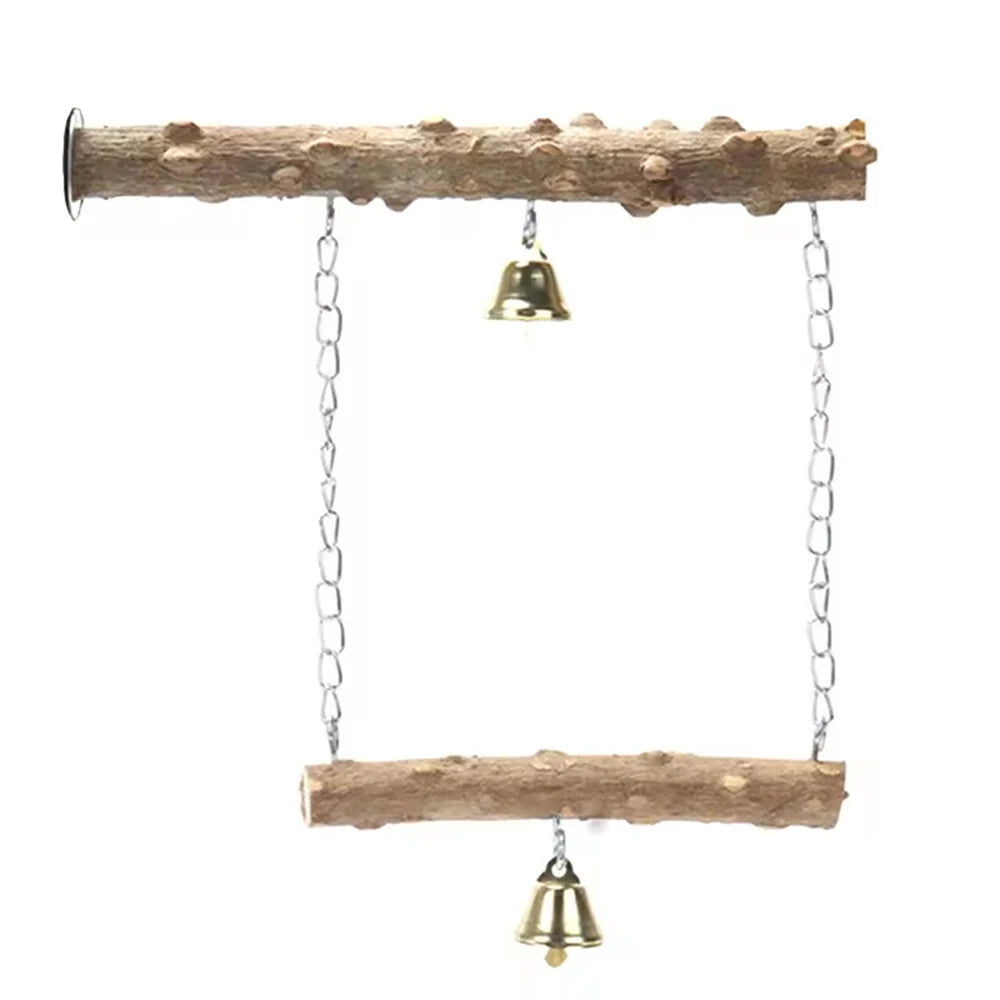 Pet Parrot Suspension Bridge Toys, Bird Toys, Swing Supplies, Claw Grinding, Pole Standing Birdcage Accessories