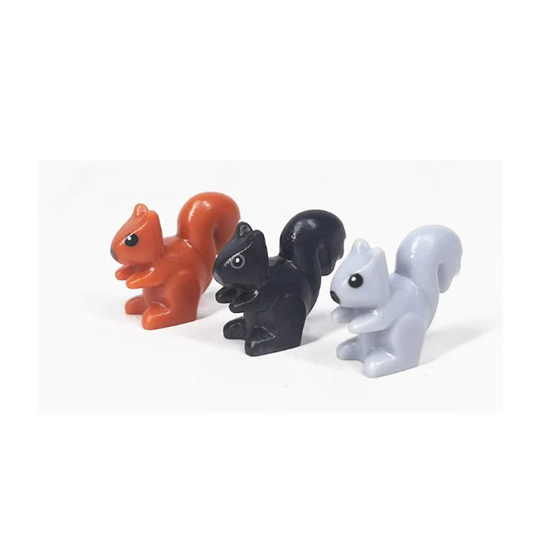 MOC Animal Scene Building Blocks Cats Dogs Sheep Pigs Chickens Eagle Parrots Dolphin Zoo Fram Accessories DIY Toys Bricks T14
