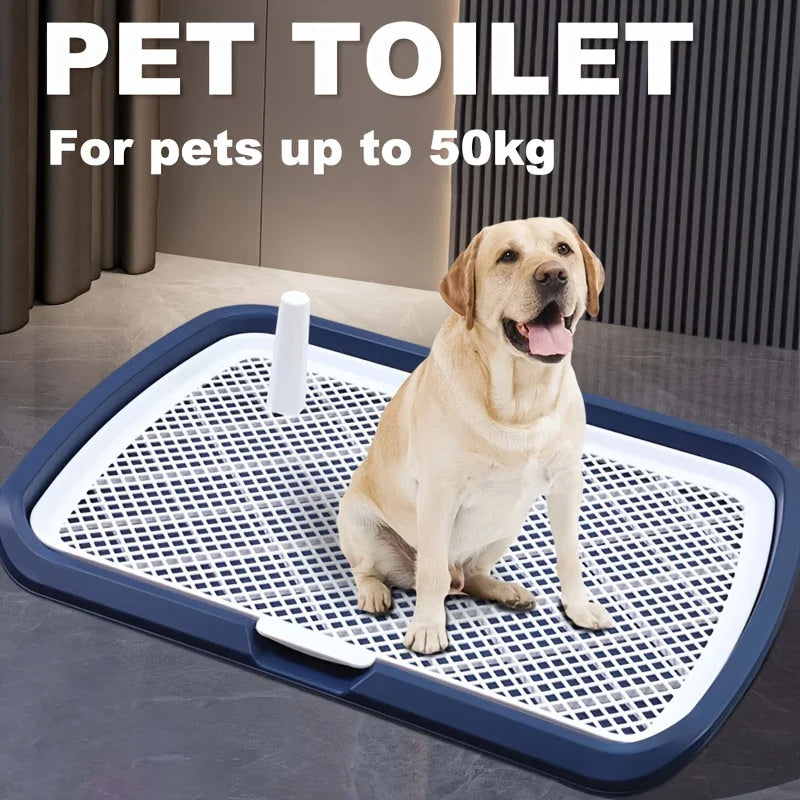 Dog Potty Training Tray Pee Pad Holder with Removable Grid Reusable Puppy Toilet for Indoor Dogs 1-3pc
