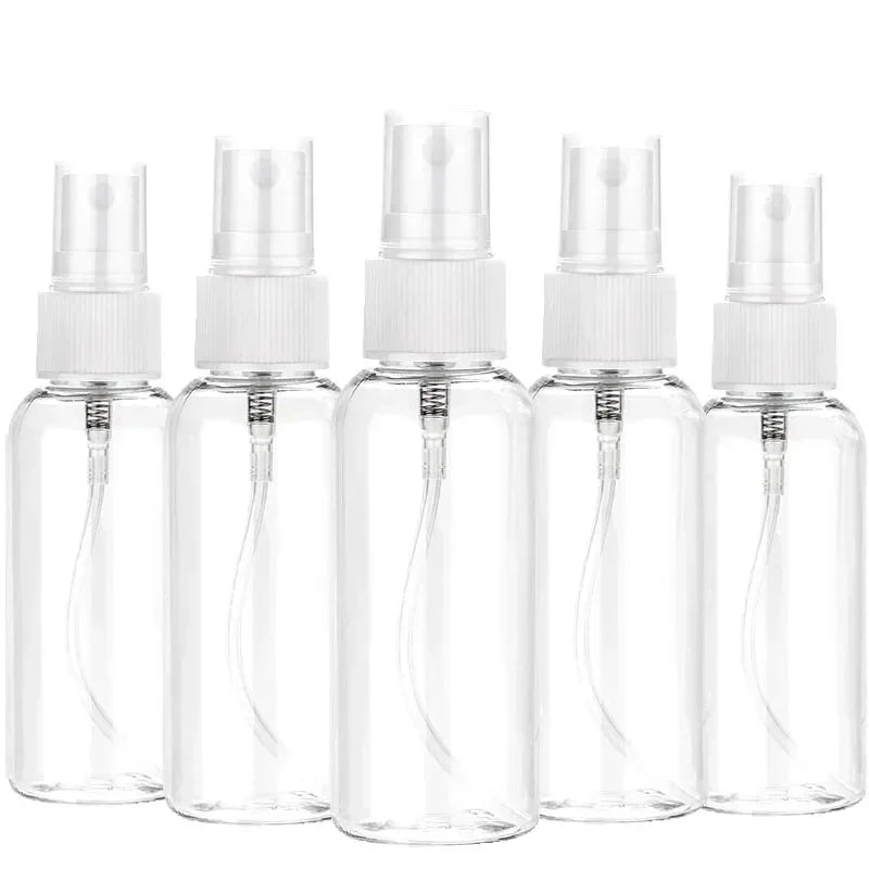 1PC Clear PET Plastic Portable Refillable Bottles Spray Bottle Empty Perfume Container Accessories 10ml 30ml 50ml 60ml 100ml NEW
