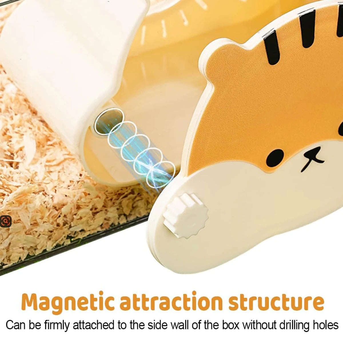 Visualized Magnetic Hamster Avoidance Nest Observation Cabin Rat Cage Accessories Guinea Pigs Accessory Pet Effortless Mounting