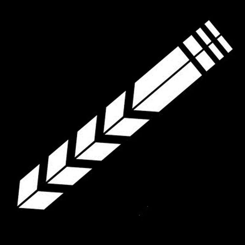 Motorcycle Arrow Stripe Reflective Stickers Fender Paste Car Safety Warning Waterproof MotorbikeTape Decal Moto Accessories