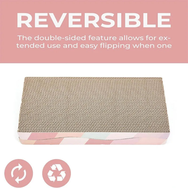 Durable Wear-resistant Multi-shaped Corrugated Cardboard Cat Scratcher Board Indoor Cat Grinding Claw Interactive Play Toy