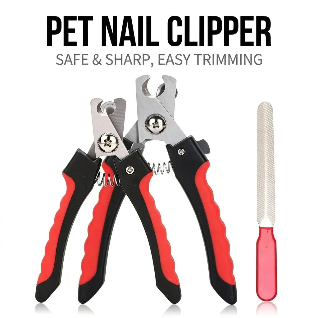 Stainless Steel Pet Nail Clippers Sickle Large Dog Cat Grooming Scissors Multifunctional Sharp Claw Trimmer Teddy Pet Supplies