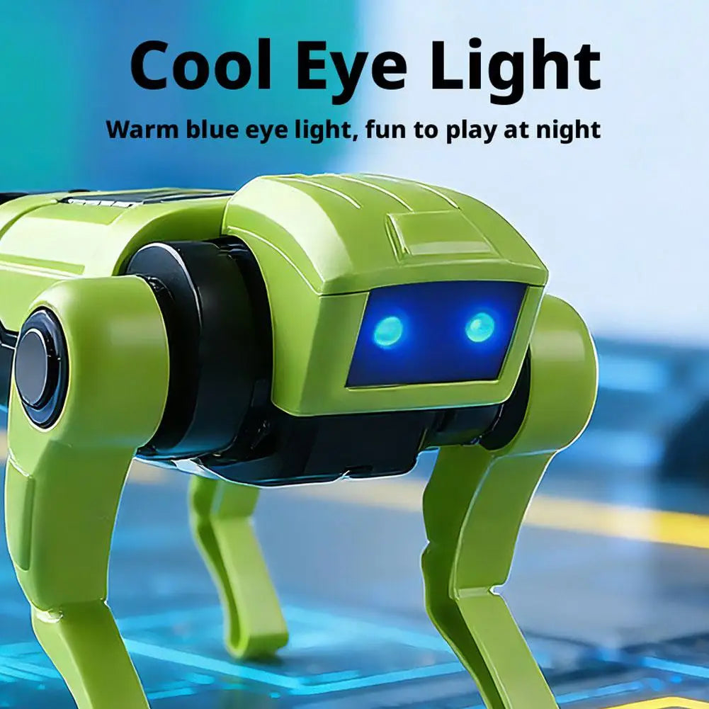 DIY Assembly RC Robot Dog Toy Remote Control Mechanical Robot Kit Science Teaching Model Electric Set Gift For Boys Kids