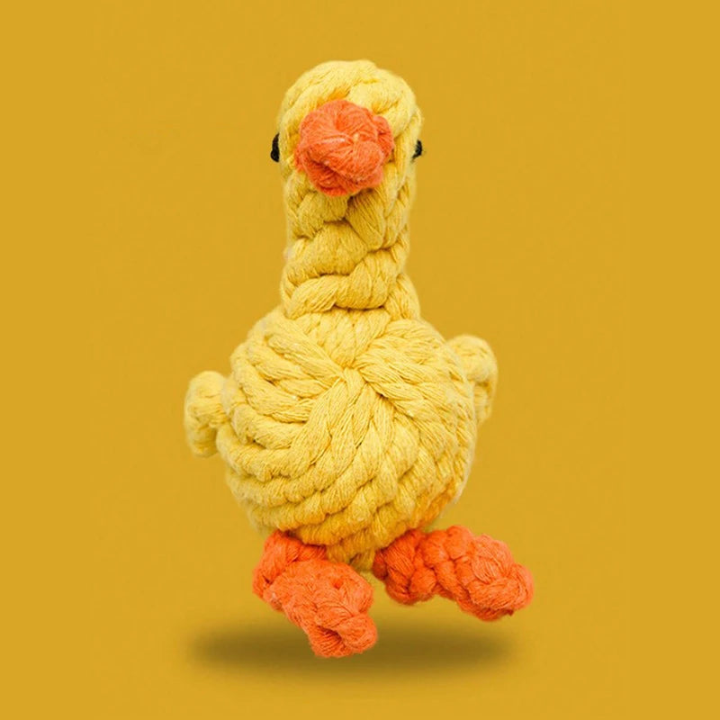 1pc Rope Knot Grinding Teeth Resistant Hand-Woven Animal Cotton Rope Small and Medium-Sized Dog Pet Dog Toys