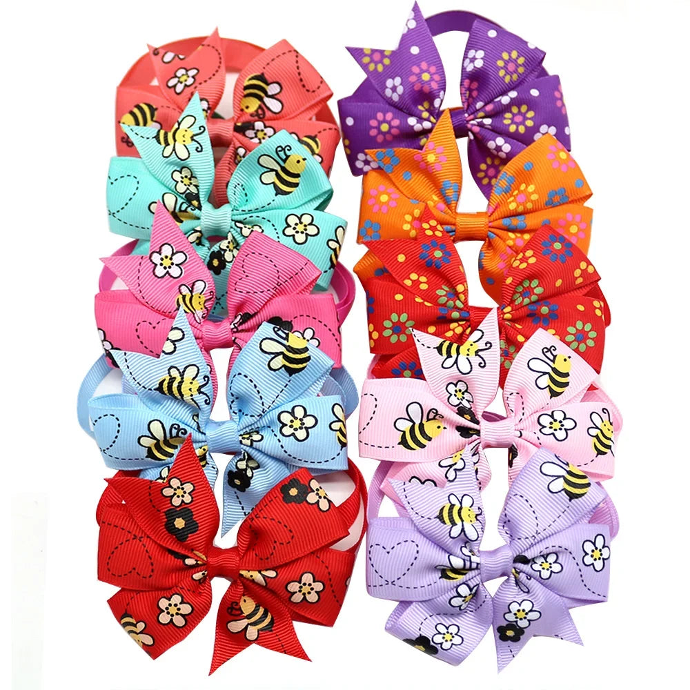 10pcs Summer Pet Supplies Dog Bow Tie Dog Grooming Accessories Pet Dog Cat Bowties Neckties Small Dogs Products Dog Supplies
