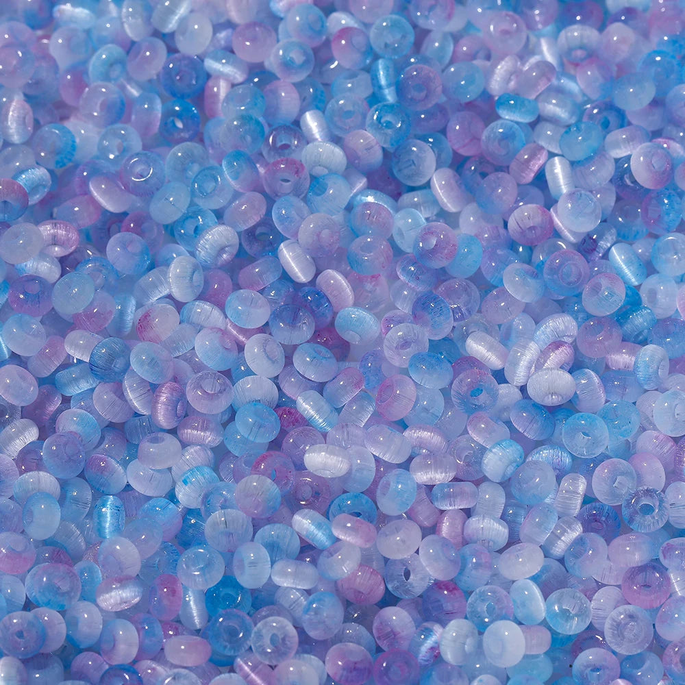 100Pcs/Lot 4mm Glass Imitation Cat Eye Round Beads for Handmade Making Jewelry DIY Bracelet Necklace Accessories