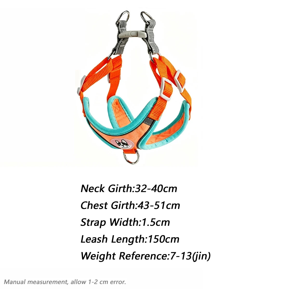 Dog Harness Traction Set Luxury Anti Leash Small Accessories Pets Breed Dogs Breast-band Equipment Chest Pet Supplies Harnesses