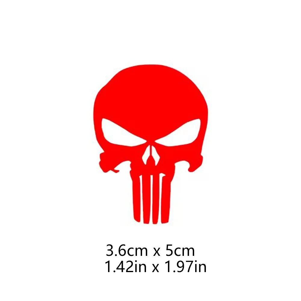 Skull Head Motorcycle Glow Stickers Waterproof Moto Helmet Decoration Motorbike Fuel Tank Side Fairings Decal Accessories