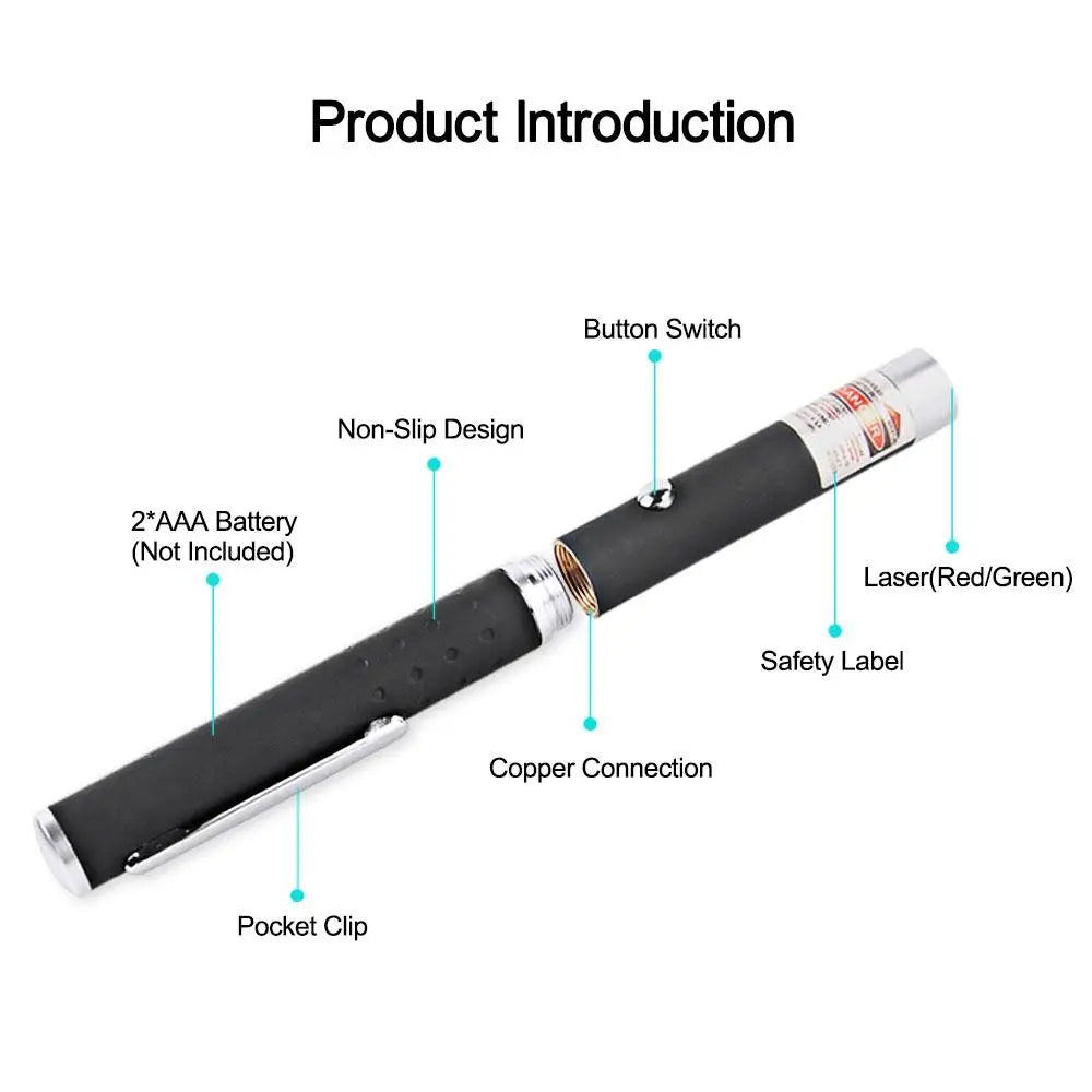 (Do not provide batteries)Cat Keychain Fun Green Light Portable Laser pointer LED Training Torch Pet Cat Tickle Toy