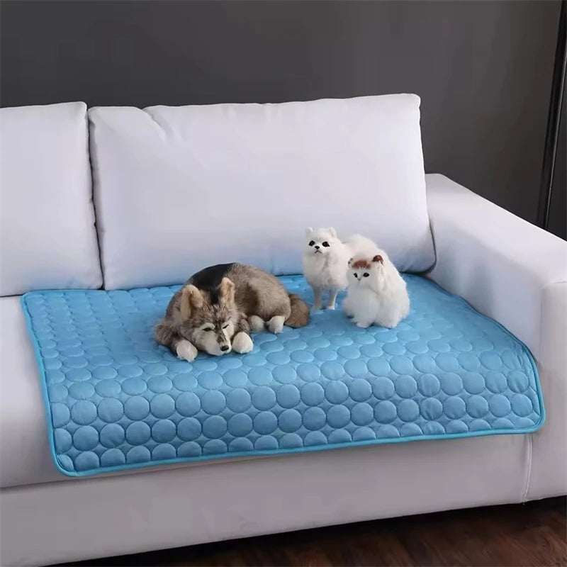 Dog Cooling Mat Summer Pet Cold Bed Extra Large for Big Small Dogs Pet Accessories Cat Durable Blanket Sofa Dogs Ice Pad Blanket