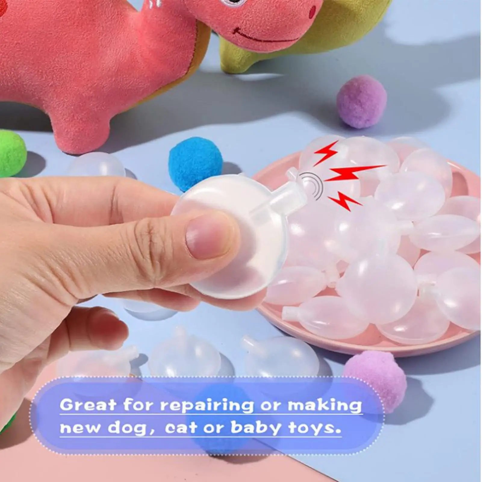 20pcs Squeakers for Dog Toys Squeakers Squeaky Pet Toy Accessories Doll Squeezing Sound Whistle Toy Squeakers Noise Maker