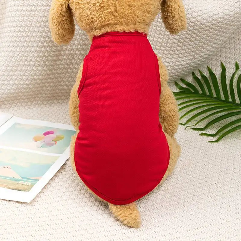 XS-XXL Summer Dog Clothes For Small Dogs Chihuahua Cute Summer Puppy T-Shirt Spring Vests For Dogs Cats Pet Products