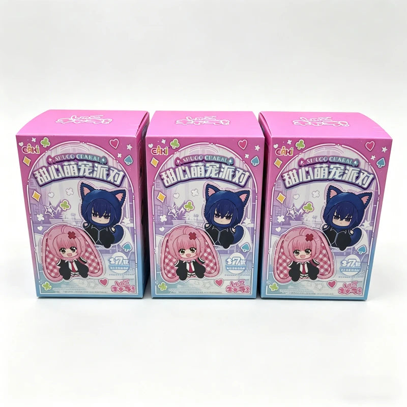 New EAKI Shugo Chara Sweet Cute Pet Party Series Plush Pendant Blind Box Trendy Anime Collectible Toy Gift For Fans