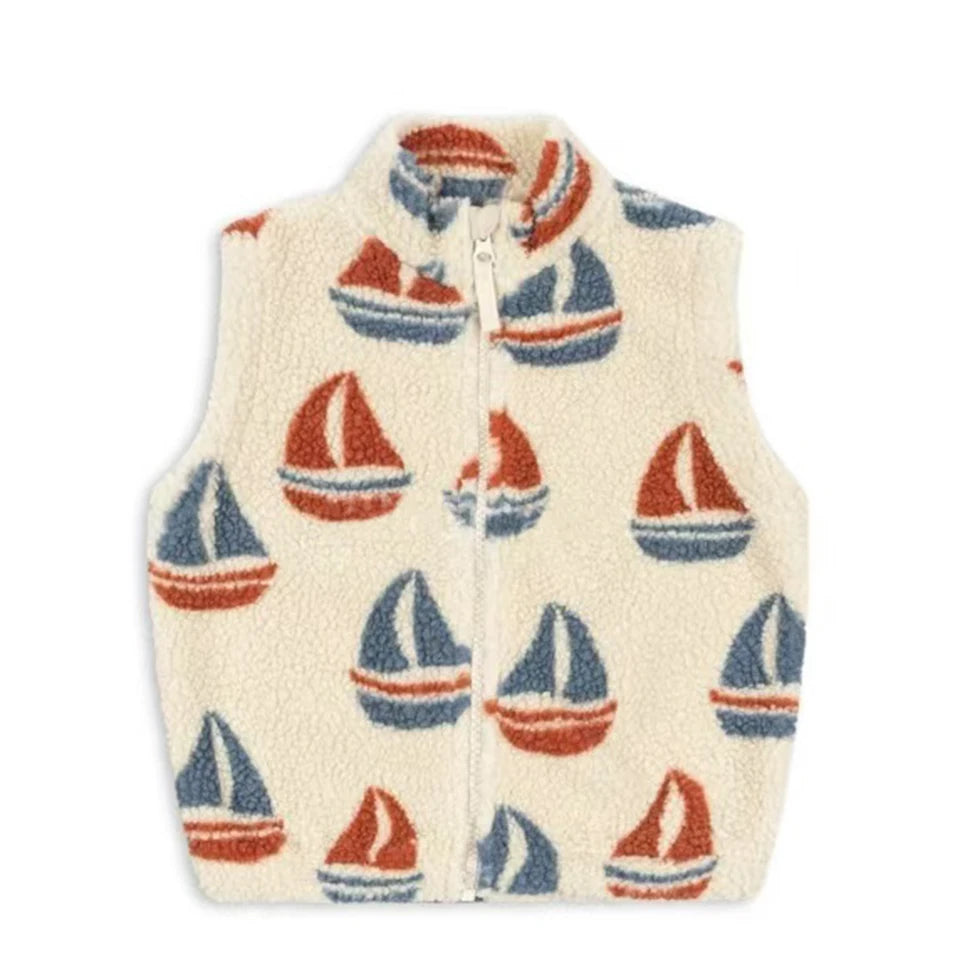 2025 Autumn KS Toddler Girls Lambswool Cats Jacket Boys Cartoon Cotton Fleece Outwear Coat Kid Winter Clothes Child Beetle Coats